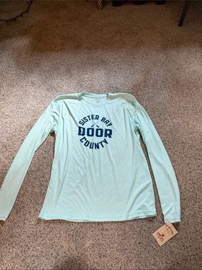 Sister Bay Door County UV Protection Long Sleeve Tee - Light Mint